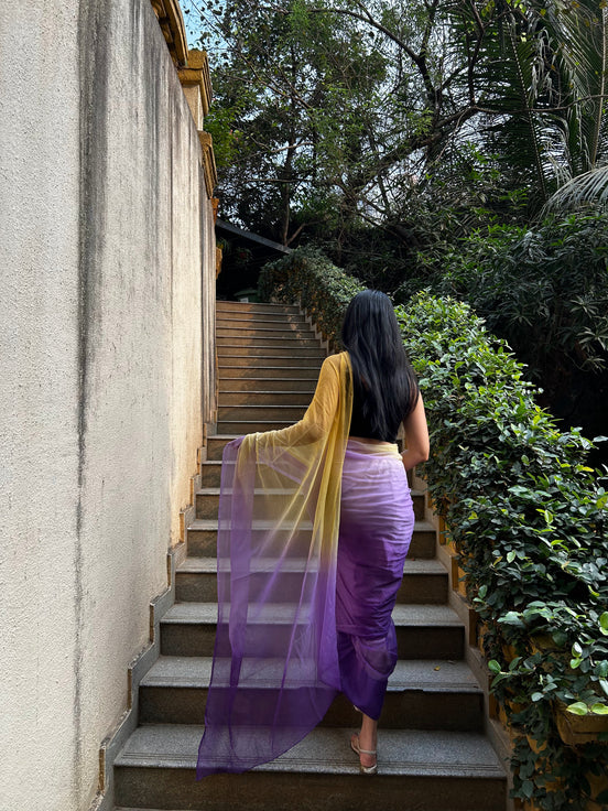 Ras in mustard and purple