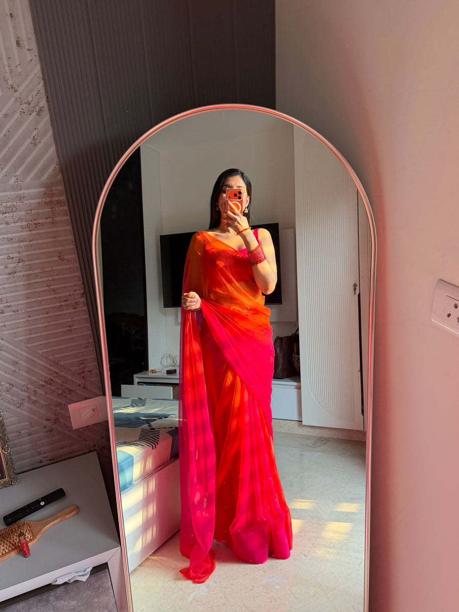 Lau in rani pink